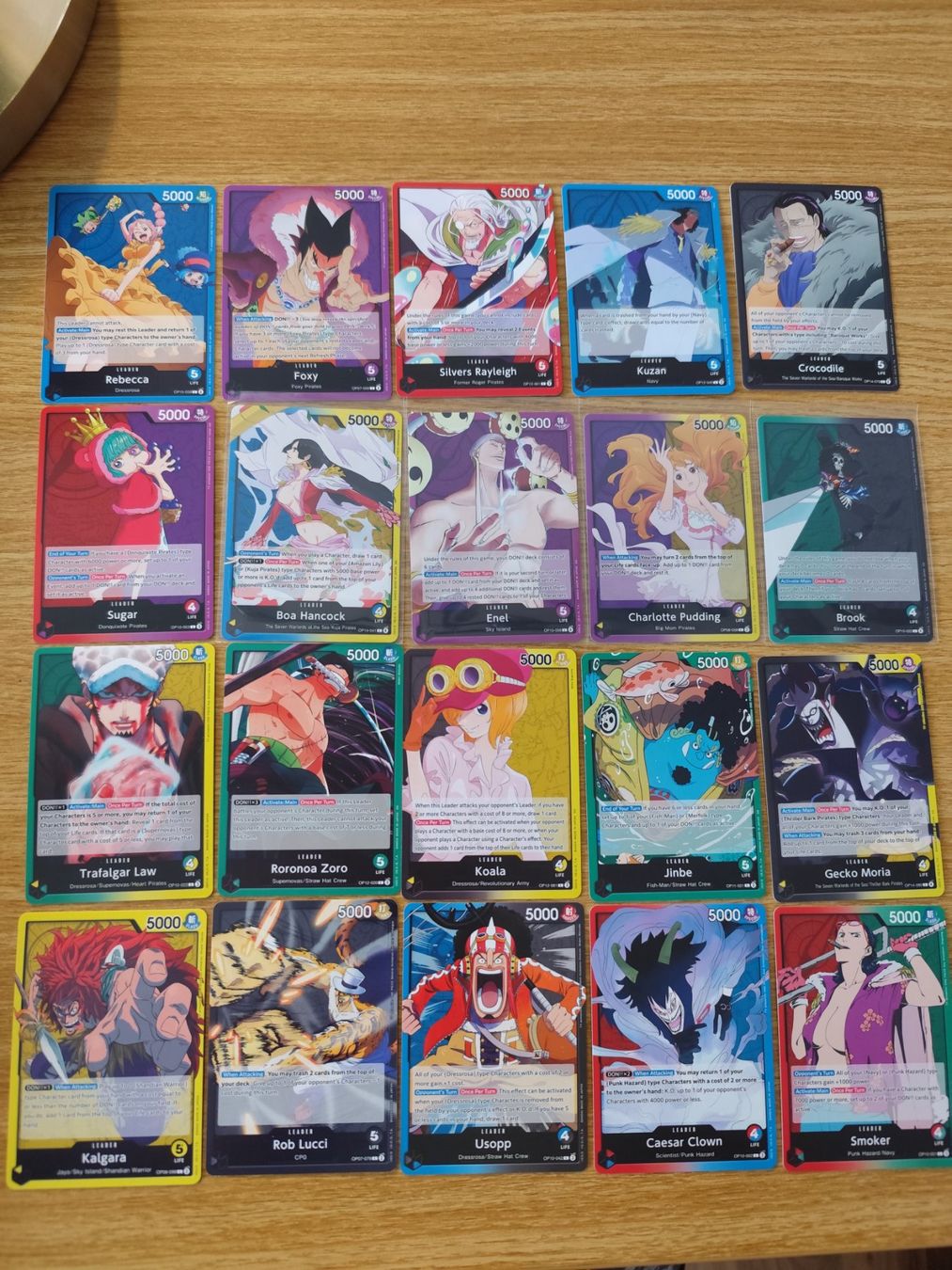 Cartoline: One Piece TCG 20 Leader card – Nuovo (secondo la descrizione) da Weite venduto da OP_Collecto