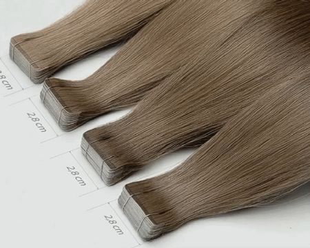 Tape Extensions Echthaar 28cm verschiedene Farben