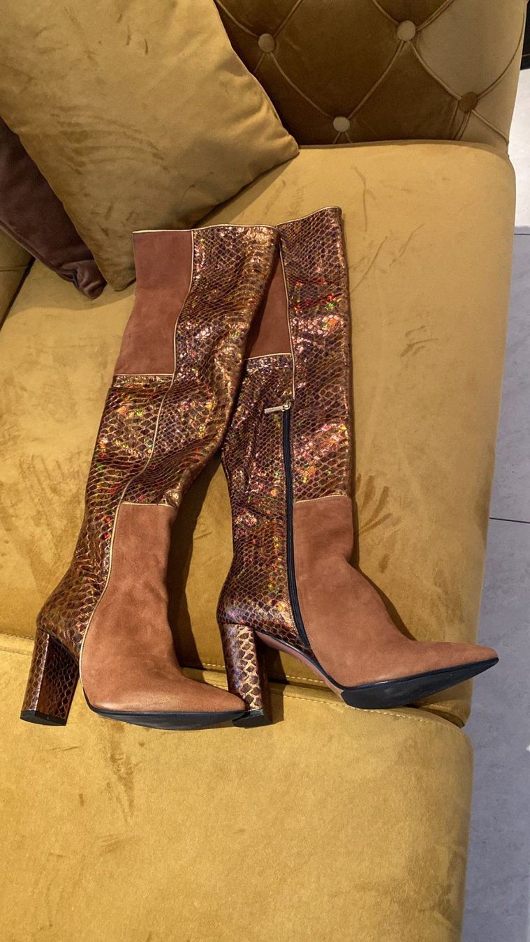 Scarpe da donna: echtleder Stiefel, Gr. 38 – Usato da Dagmersellen venduto da sheli17 4