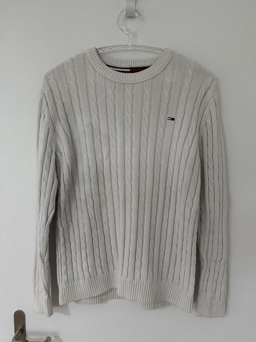 Tommy Hilfiger Maglioni & Felpe: Tommy Hilfiger Weiss Strickpullover, Gr. M, oryginal – Usato da Wetzikon ZH venduto da Jan_wojt