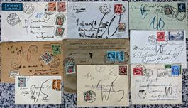 LOT 1926/49 Ausland-Belege - CH NACHPORTO-Frankaturen ab 1.-