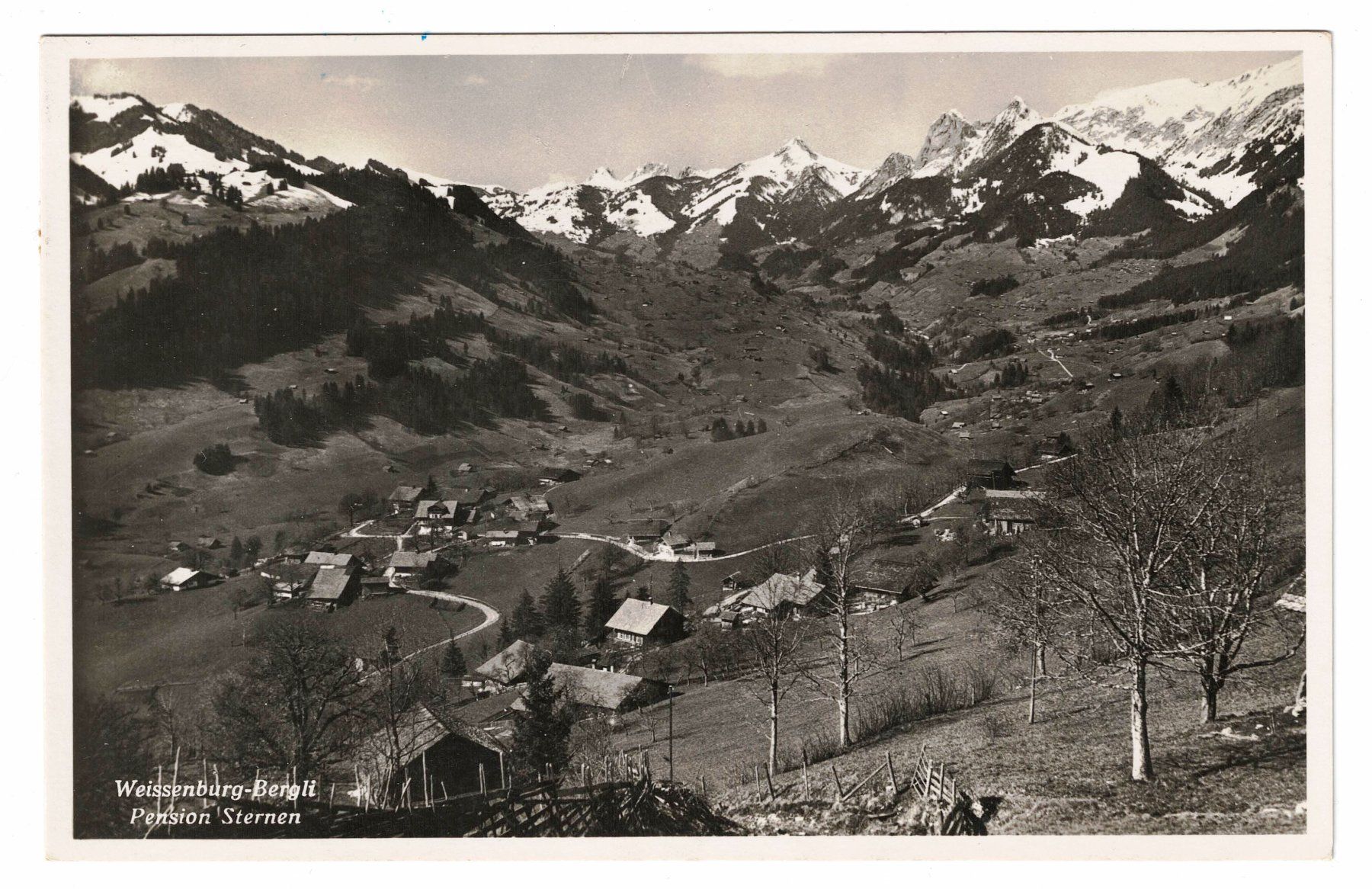 Cartoline postali: Ansichtskarte Weissenburg-Bergli Pension Sternen – Usato da Küsnacht ZH venduto da scholli58