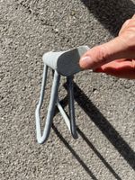 3 Fahrradständer, Wandmontage,  gebraucht silber