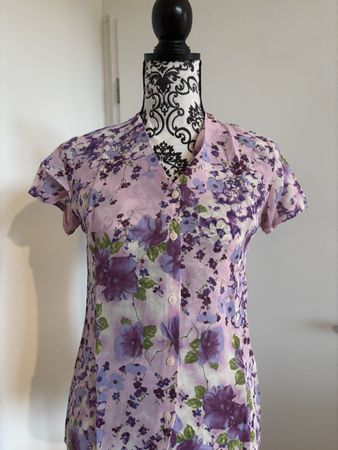 Casual Woman Sommer Kleid Blumenmuster, Grösse 40 Top!