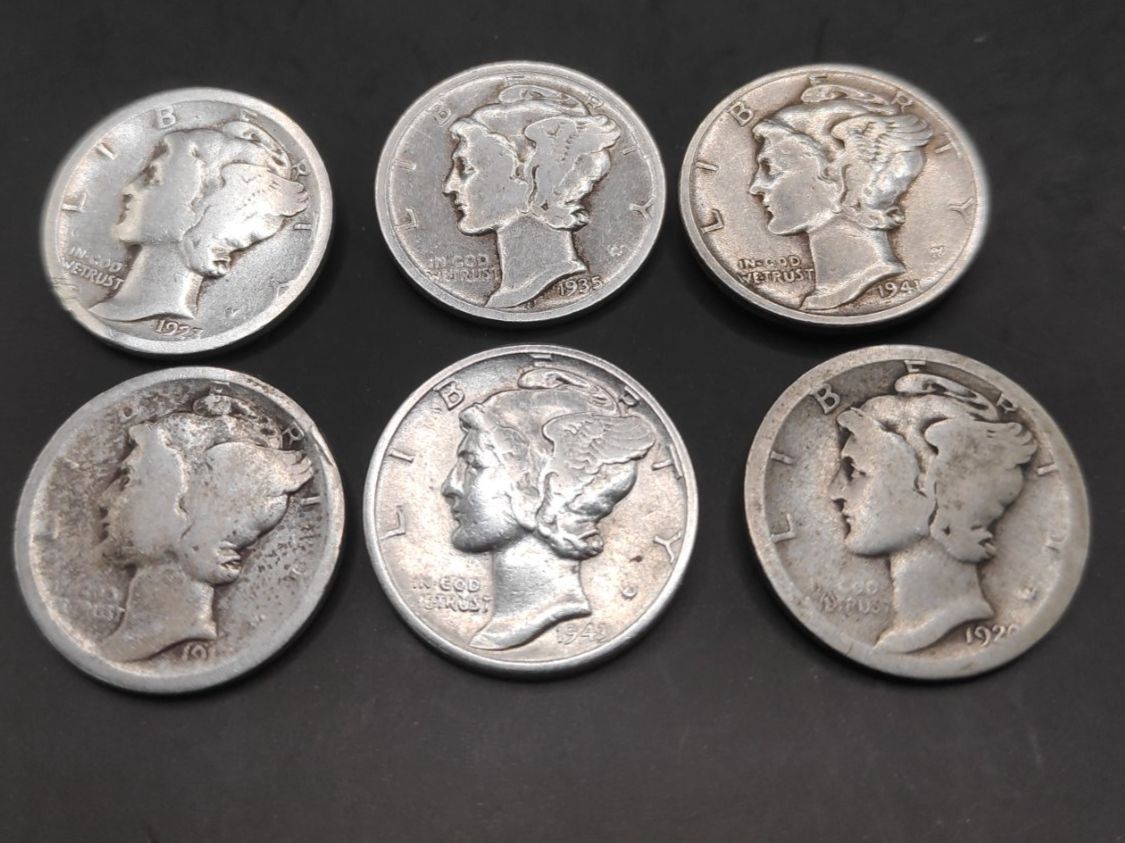 Toutes les monnaies: 6x Silber Dimes "Mercury" – D'occasion à Sirnach par Trekk64