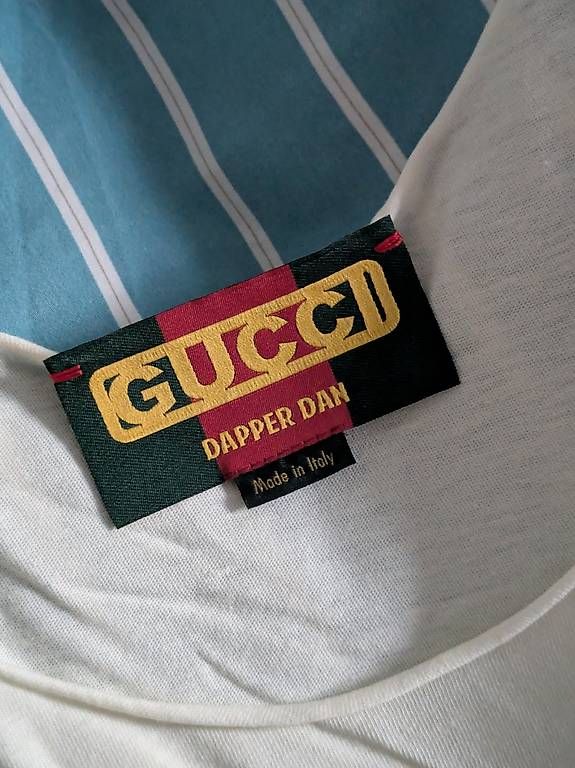 T-shirt: Gucci x Dapper Dan Logo Tank Top Grösse M – Usato da Pratteln venduto da Mafium 3
