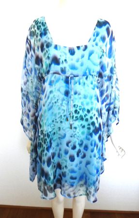 SPACE luftiges Seiden Kaftan Kleid Tunika Top Zustand, Gr. S