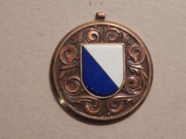 Medaille Schweiz CH Wappen Fahne  ca. 1975 Kanton Zürich ZH