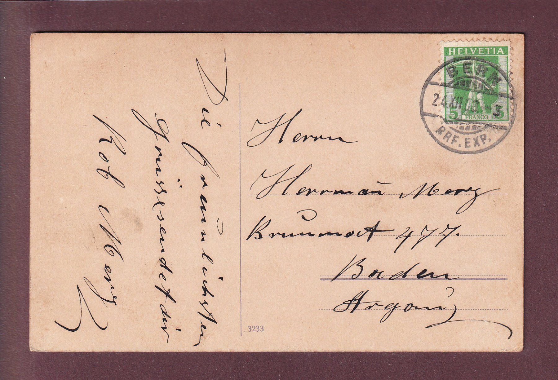 Cartoline postali: BERN - Kirchenfeld vom Münster aus - 1908 – Usato da Pully venduto da nicecards 1