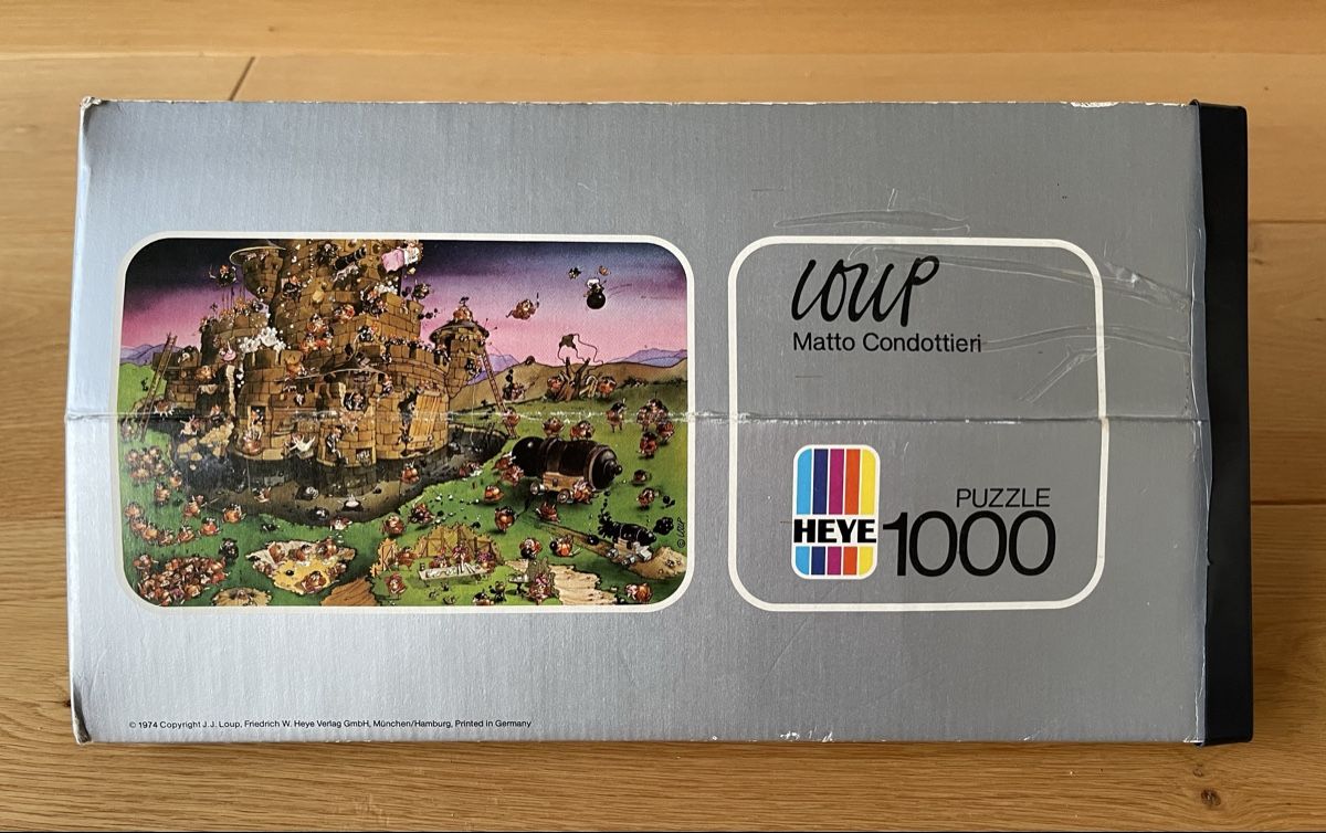 Heye Puzzles: Heye Puzzle Loup 1000 Teile Matto Condottieri – Gebraucht aus Glattfelden von Schmoni18 1