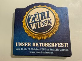 Bierdeckel Züri Wiesn Oktoberfest 2007 (Erstes Oktoberfest!)