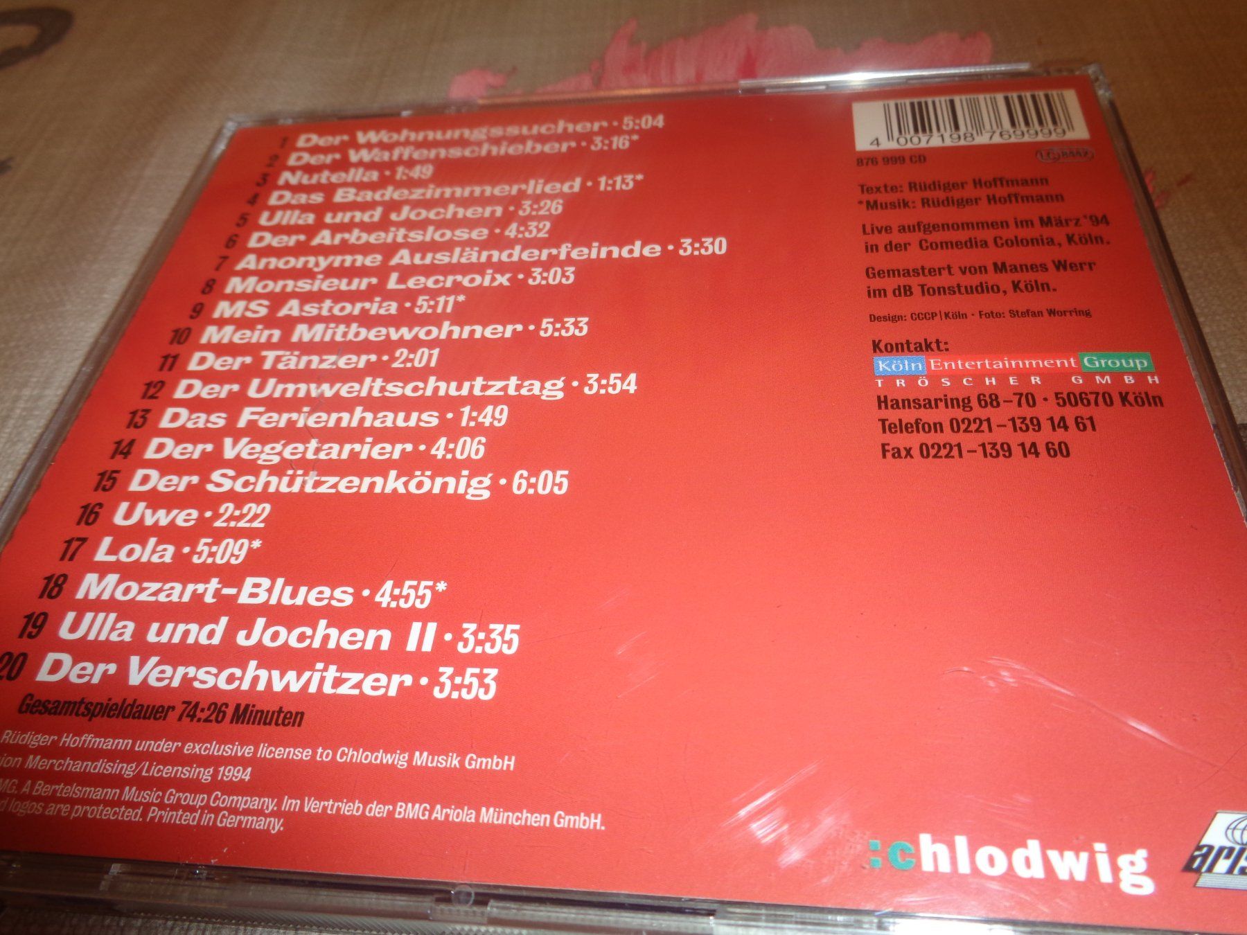 CD: Rüdiger Hoffmann - Der Hauptgewinner CD – Usato da Olten venduto da Disc-Ausverkauf 1