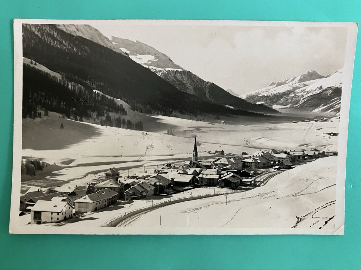 Cartoline postali: Ansichtskarte Scanfs Ober Engadin, Feldpost gelaufen – Usato da Bauma venduto da Baumer71