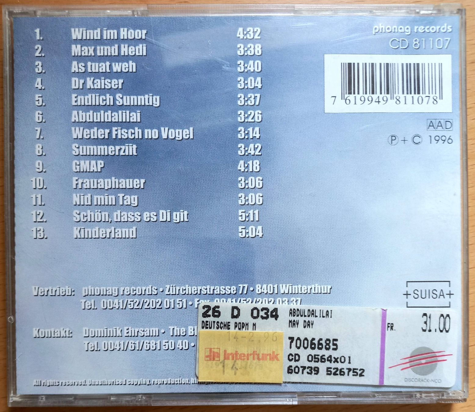 CD: CD - Abdul Dalim - May Day – Usato da Niederuzwil venduto da lubimaja 2