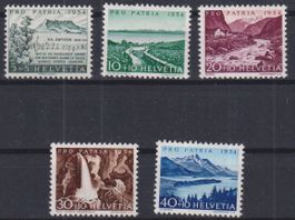 O66) Satz Pro Patria 1954, mit Gummi ohne Falz
