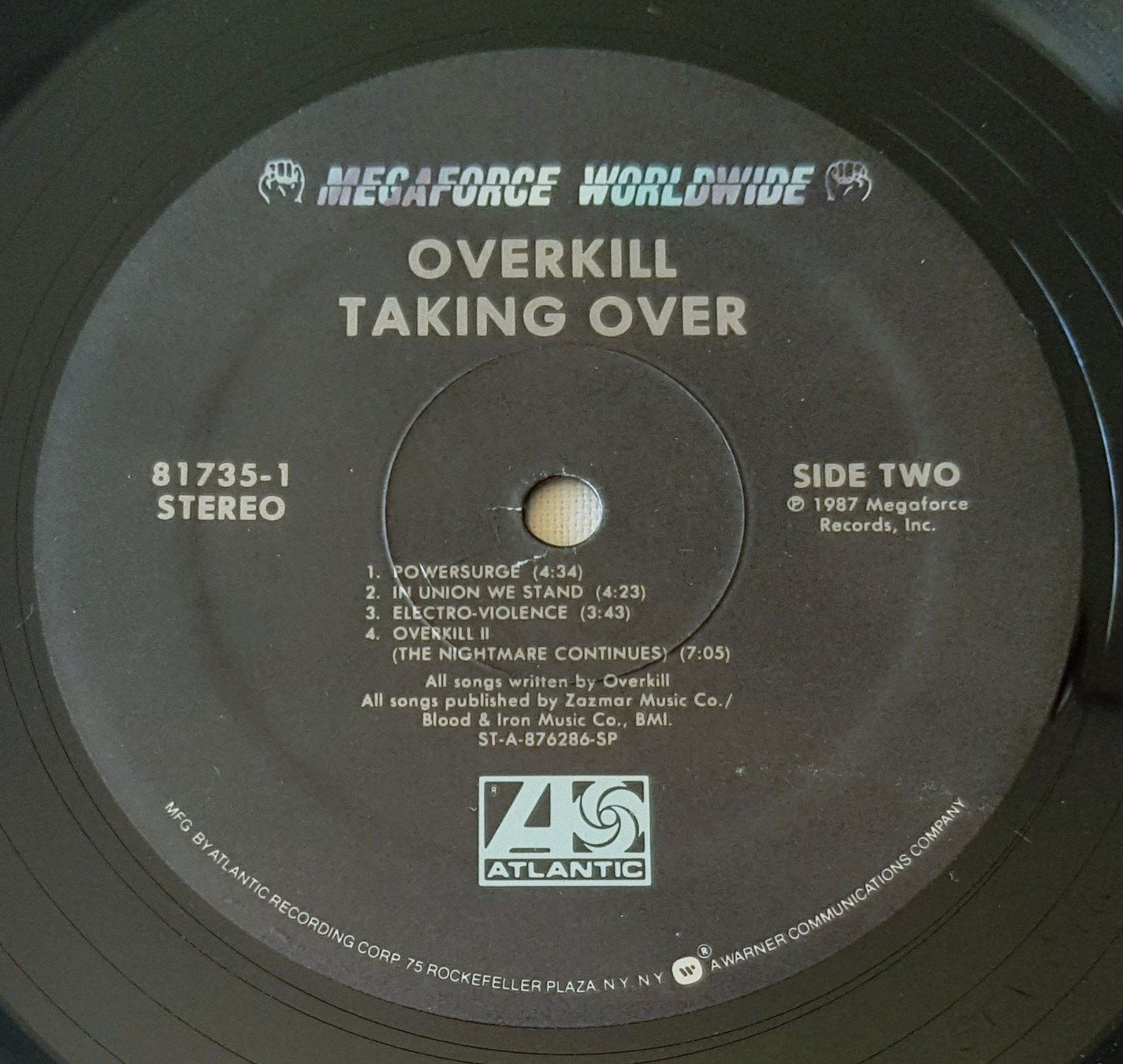 Dischi in vinile: Overkill – Taking Over - LP - 1987 - Rare US First Press – Usato da Uster venduto da Zardodel 5