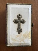 Antikes katholisches Gebetbuch „Himmelsbrot“ mit Metallkreuz