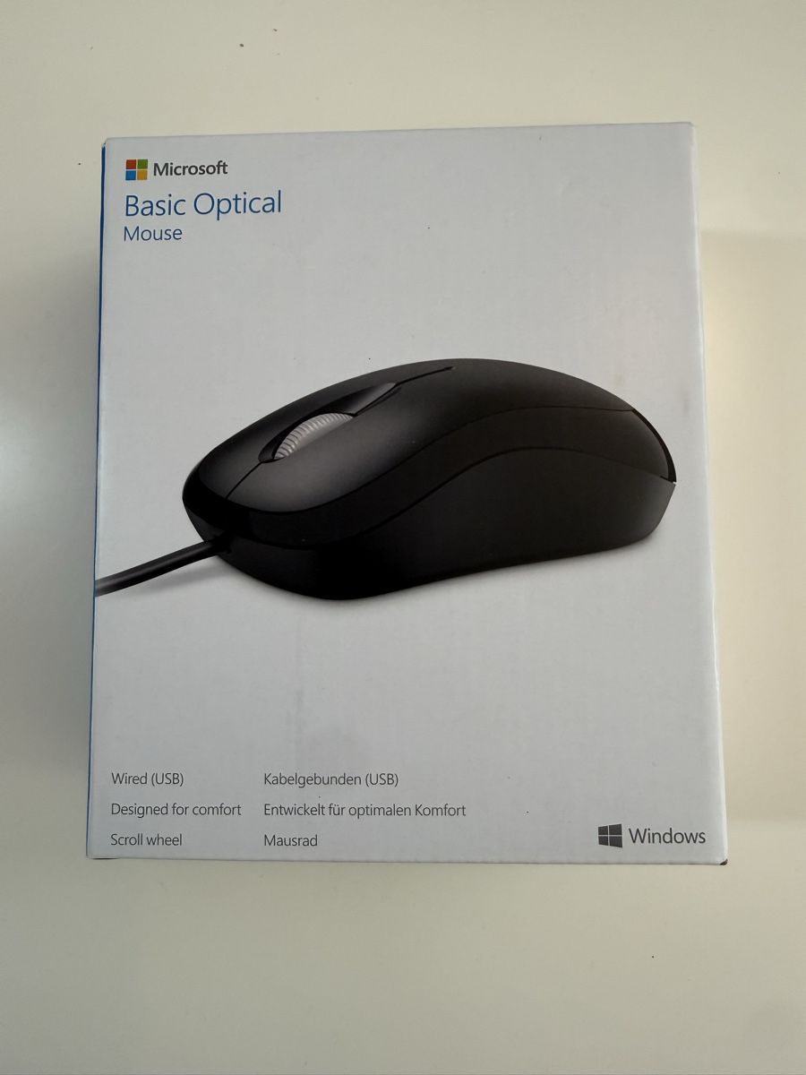 Microsoft Mouse: Microsoft Basic Optical Mouse schwarz USB neu in OVP – Nuovo e nell'imballaggio originale da Schaan venduto da Sinenomen