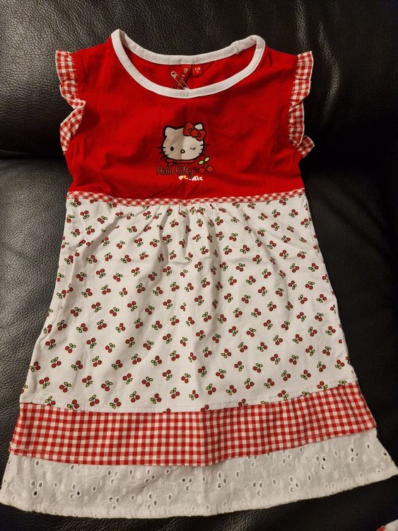 Robe été fille Hello Kitty rouge cerises 140cm 🍒🍓 (Neu und ...