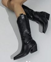 Black cowboy Boots - size 40