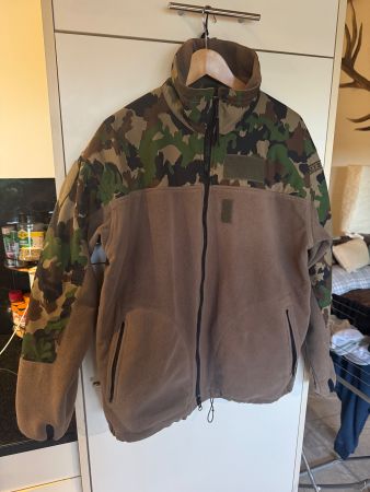 Jacke Swiss fleece militar teddy veste polaire arme suisse
