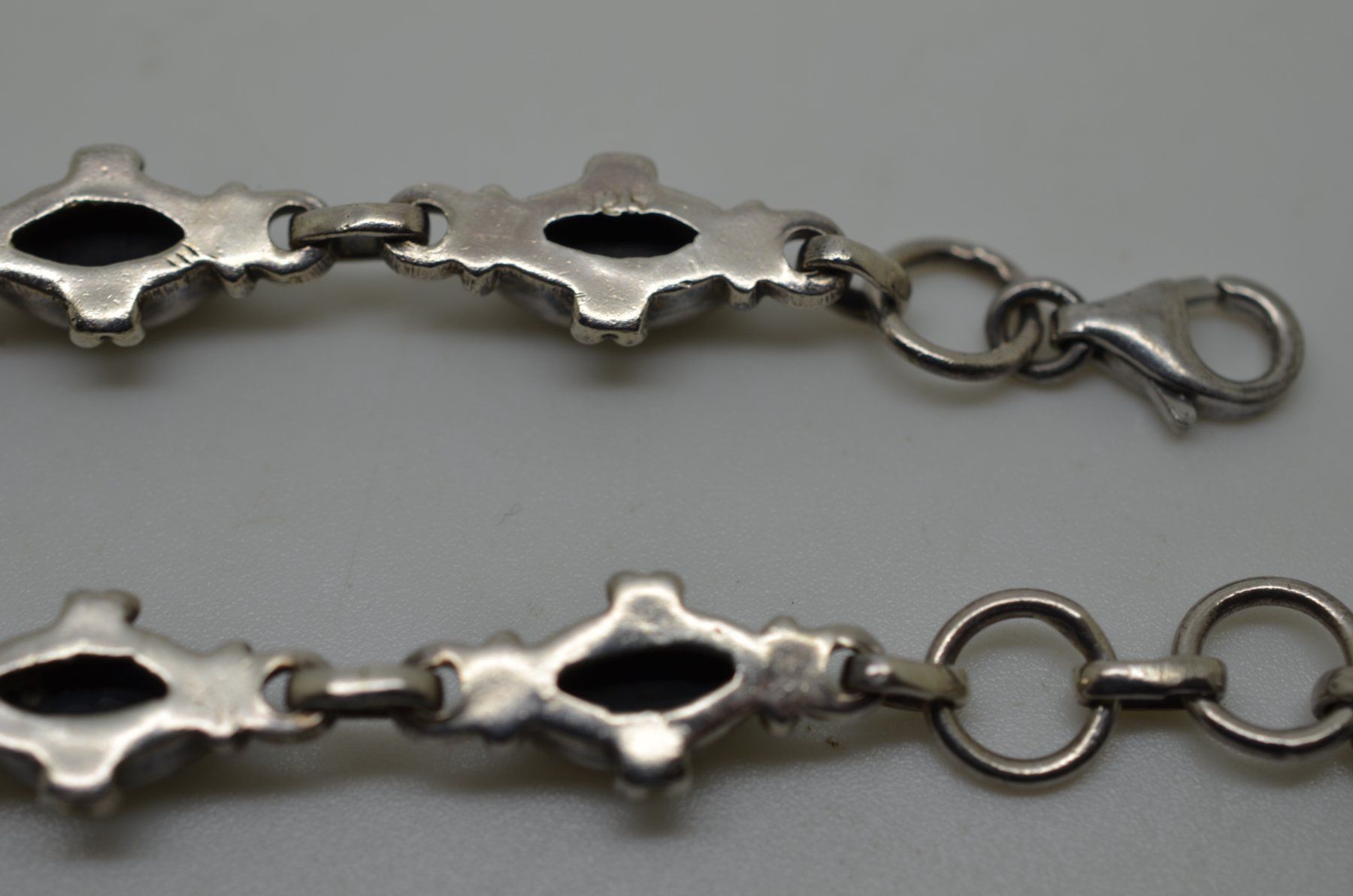 Bracciali & Braccialetti: Bracelet argent 925 et onyx 11.1 gr. – Usato da La Croix (Lutry) venduto da OMEGA07 3