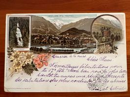 Postkarte Interlaken Litho1898  (P231)