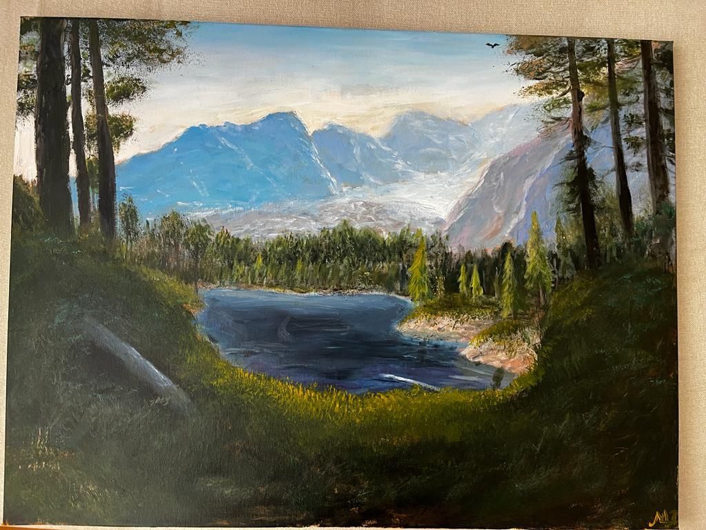 Dipinti: Berg Landschaft Gemälde 60x80 cm – Nuovo e nell'imballaggio originale da Pfäffikon SZ venduto da Andrei_Moro_Kunst 1