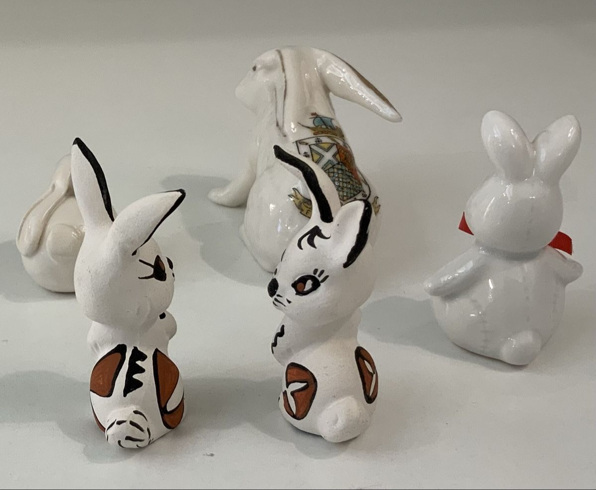 Statuette: Lot de 5 lapins – Usato da rolle venduto da Tontonjulot 2