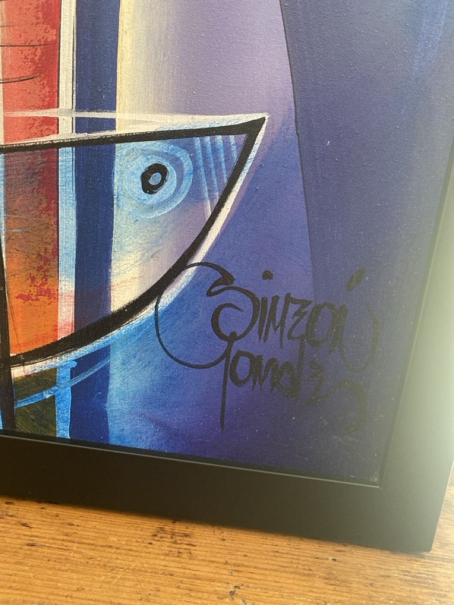 Dipinti: Gemälde Kunst Simeon Gonzales 1973 – Usato da Lenzburg venduto da Gardenia2010 1
