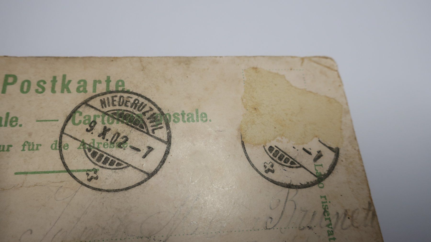 Cartoline postali: Gruss aus Nieder Uzwil  1902 – Difettoso da Cormoret venduto da Pascalll2001 7