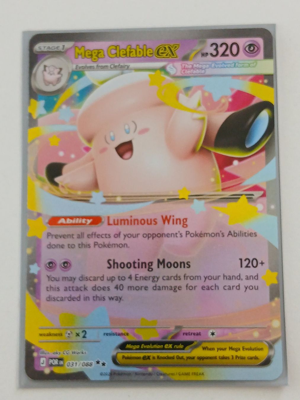 Pokémon Carte collezionabili: Perfect Order / Mega Clefable ex 031/088 EN – Nuovo (secondo la descrizione) da Zug venduto da Vorphalak