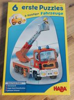 HABA 6 erste Puzzles Fahrzeuge Holzfigur guter Zustand