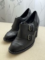Schwarze Stiefeletten Navyboot, Gr. 37, neuwertig!