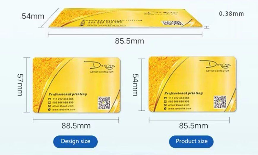 Cartoline: Visitenkarte aus Kunststoff mit eigenem Design, – Nuovo e nell'imballaggio originale da Unterägeri venduto da RmOnline 2