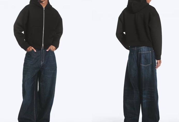 Giacche: WEEKDAY Scuba-Kapuzenpullover – Usato da herrliberg venduto da flora8008 3