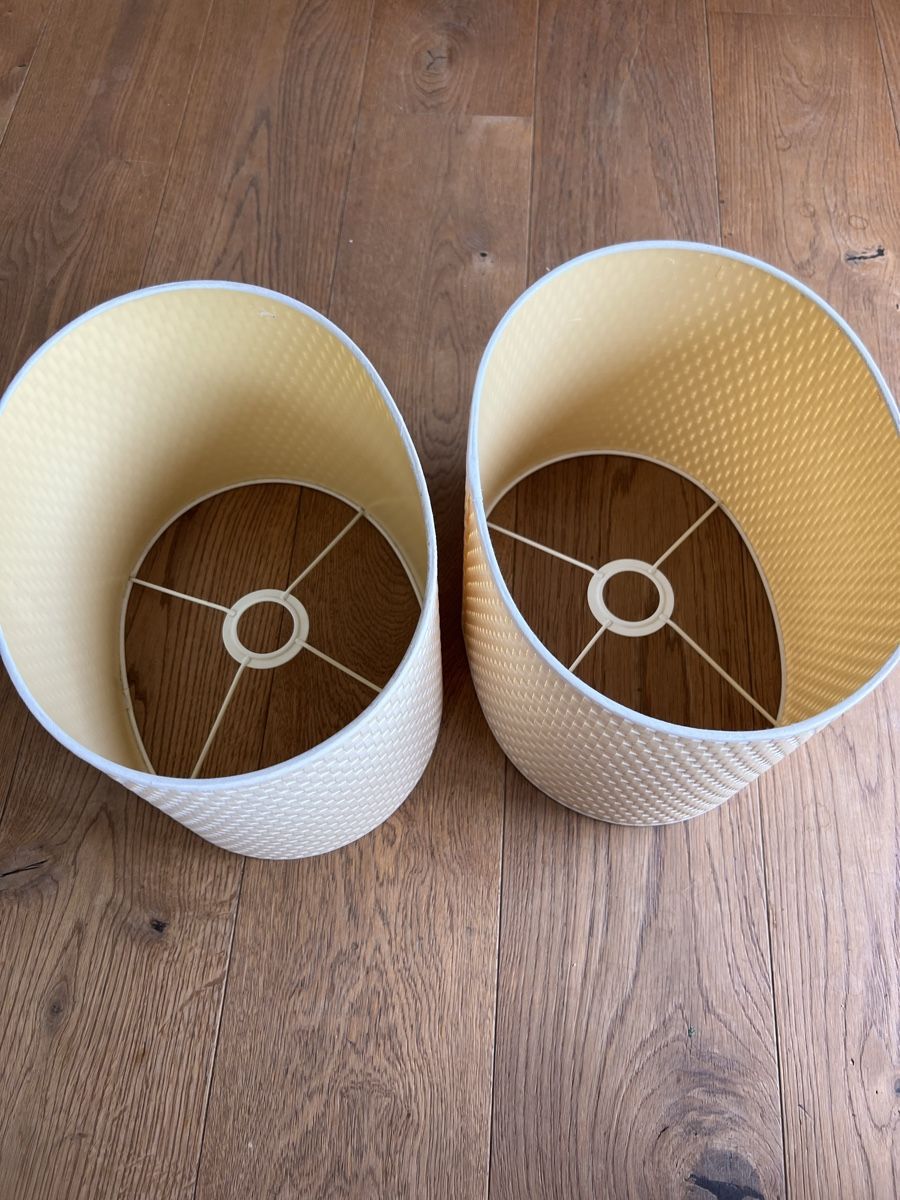 Lampenschirme: Set 2 ovalen Lampenschirmen-Creme – Gebraucht aus Uerikon von Saffagirl 8