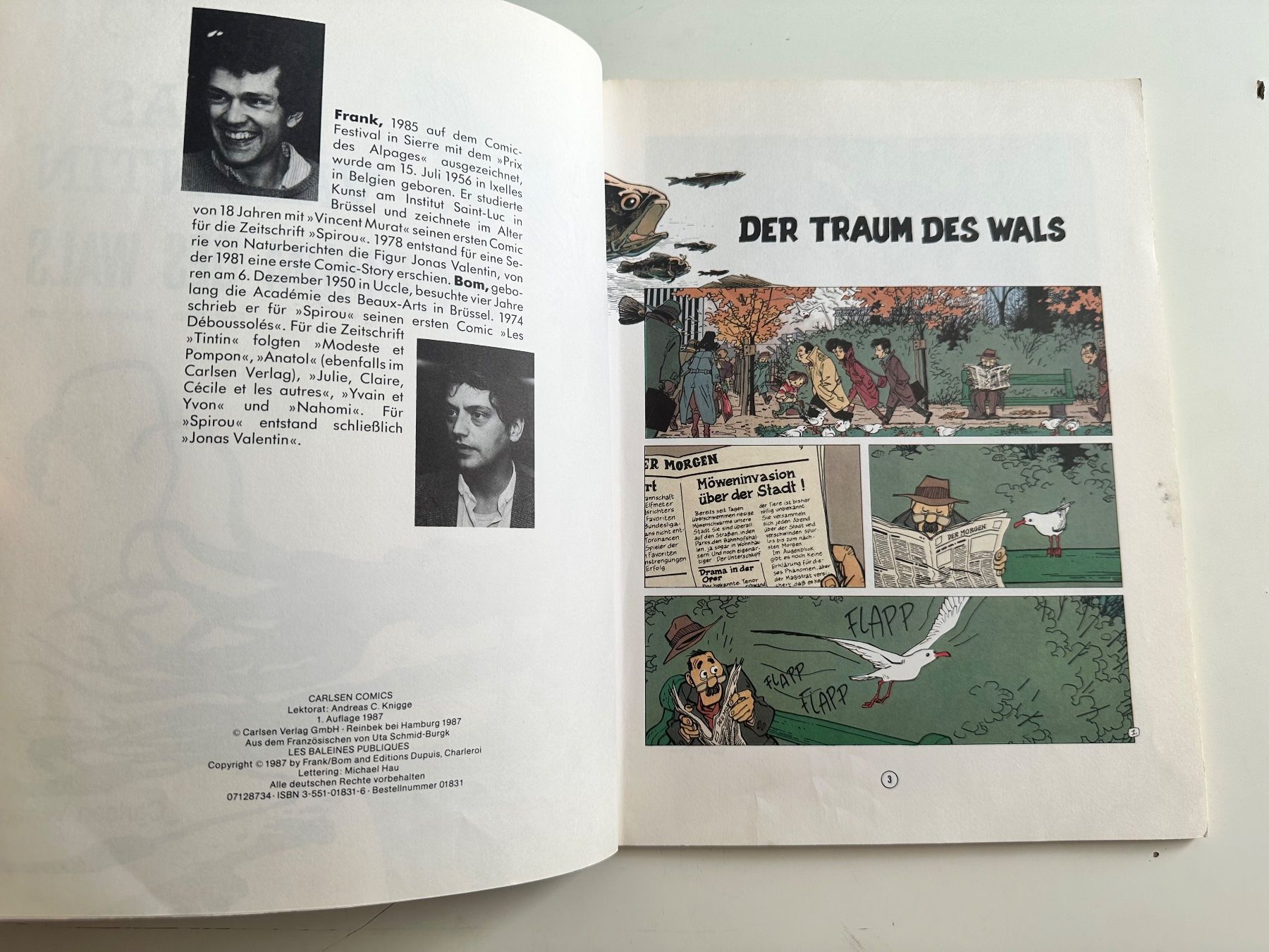 Fumetti: JONAS VALENTIN BAND 1 - DER TRAUM DES WALS – Usato da Münsingen venduto da Ganjam 3