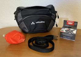 Saccoche pour guidon Vaude et système d'accrochage Klickfix
