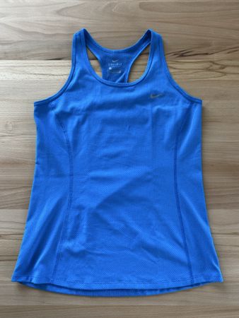 Damen Top Nike S dry fit blau 