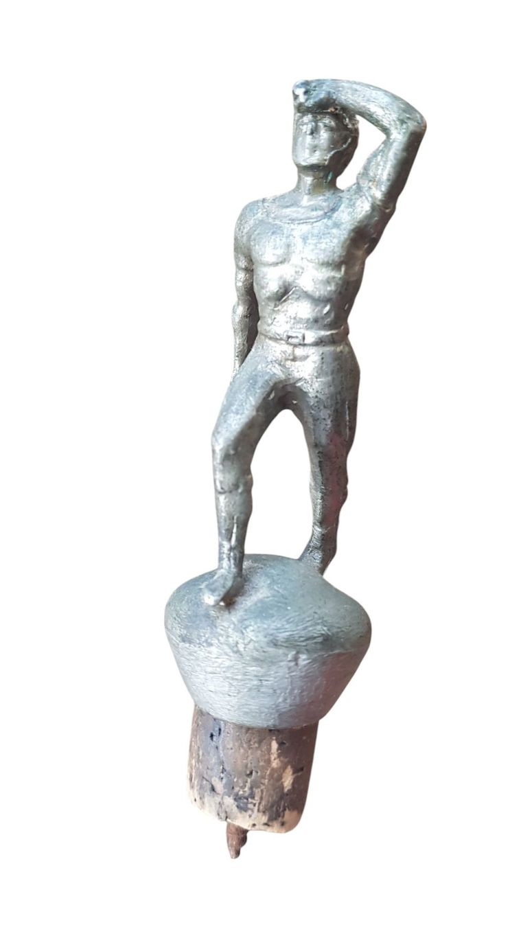 Figuren: Zierkorken Figur Athlet antik – Gebraucht aus Mörschwil von antiksalon