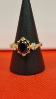 ring mit lila Stein, Grösse 17mm - Eleganter Schmuck!