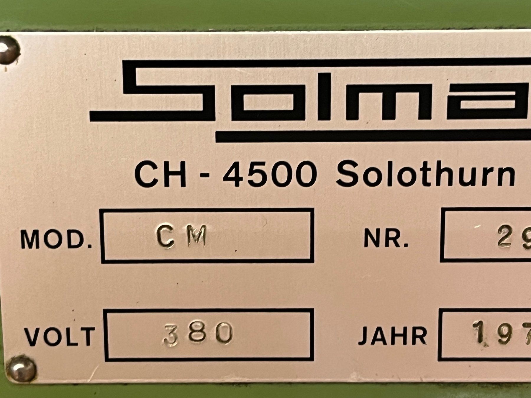 Tutte le macchine: SOLMA/TECHNIKA Universal-Nachbearbeitungs-Bohrmaschiene – Usato da Grenchen venduto da Doka_4582 7