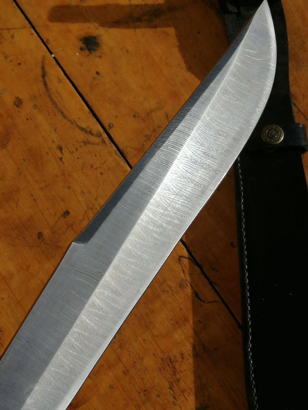 Besteck: BOWIE KNIVE , PFAUENAUG DAMAST ,39 CM. – Neu (gemäss Beschreibung) aus Maschwanden von OliverM05 1