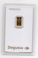 (425) 1 g Goldbarren, Degussa Original