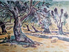 SCHMIED HENRI LITHOGRAPHIE SIGNIERT NUMMERIERT  GR. 76X57CM