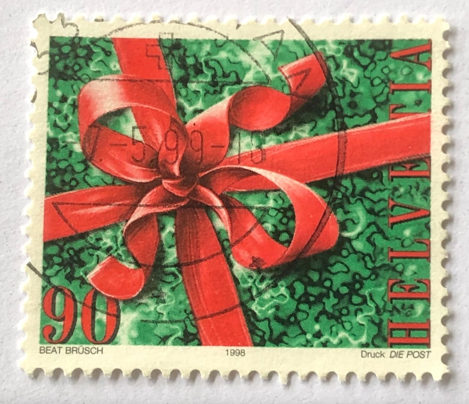 Alle Briefmarken: Nr.962 Weihnachtsmakke GESTEMPELT 1998    – Gebraucht aus Aarau von Billa007