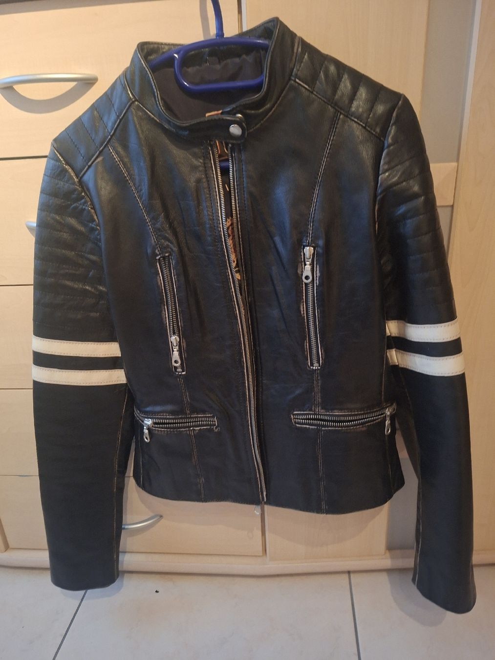 Jacken: Vintage Gipzy Lederjacke, Gr. M, Schwarz – Gebraucht aus Oberegg von pumaking