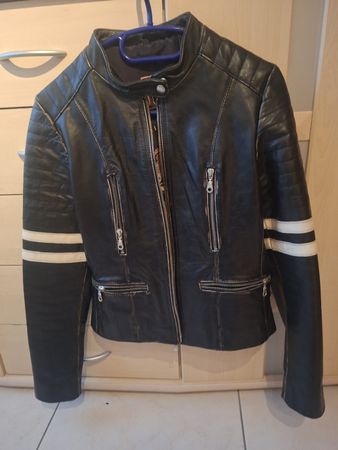 Vintage Gipzy Lederjacke, Gr. M, Schwarz