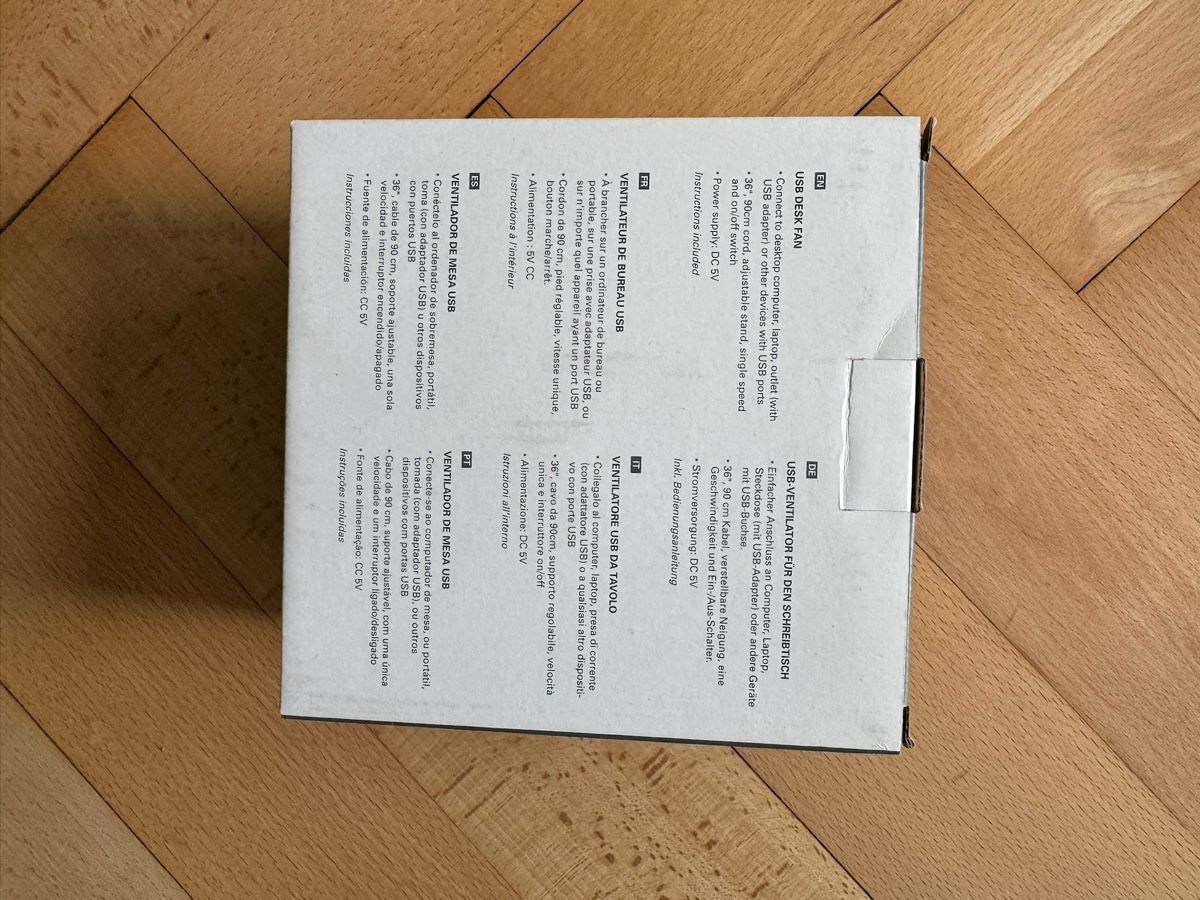 Ventilateurs: USB-Tischventilator, neu – Neuf avec emballage d'origine à Horgen par Ri-Horgen 1